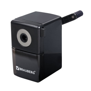 Точилка механическая Brauberg Black Jack - Настольная - Черная