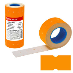 Этикет-лента Brauberg - 21*12 мм - Оранжевая