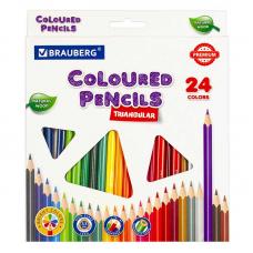 Карандаши цветные Brauberg Premium - 24 цвета