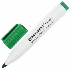 Маркер для доски Brauberg Classic - Стираемый - Зеленый