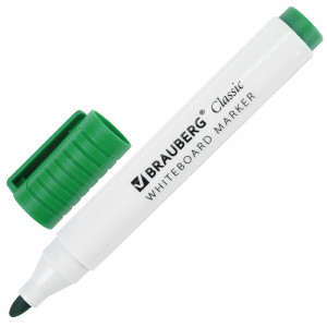 Маркер для доски Brauberg Classic - Стираемый - Зеленый
