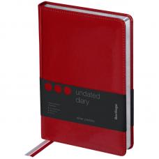 Ежедневник недатированный Berlingo Silver Pristine - А5 - 160 листов - Красный