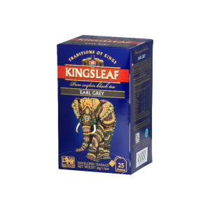 Чай Kings Leaf Эрл Грей - Черный с бергамотом - 25 пакетиков