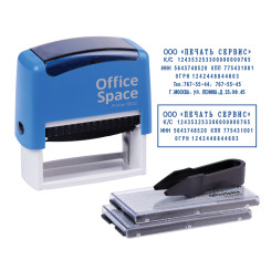 Штамп самонаборный OfficeSpace - 6 строк - 70*32 мм Штамп самонаборный OfficeSpace - 6 строк - 70*32 мм