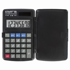 Калькулятор карманный Staff STF-899 - 8 разрядов - Черный