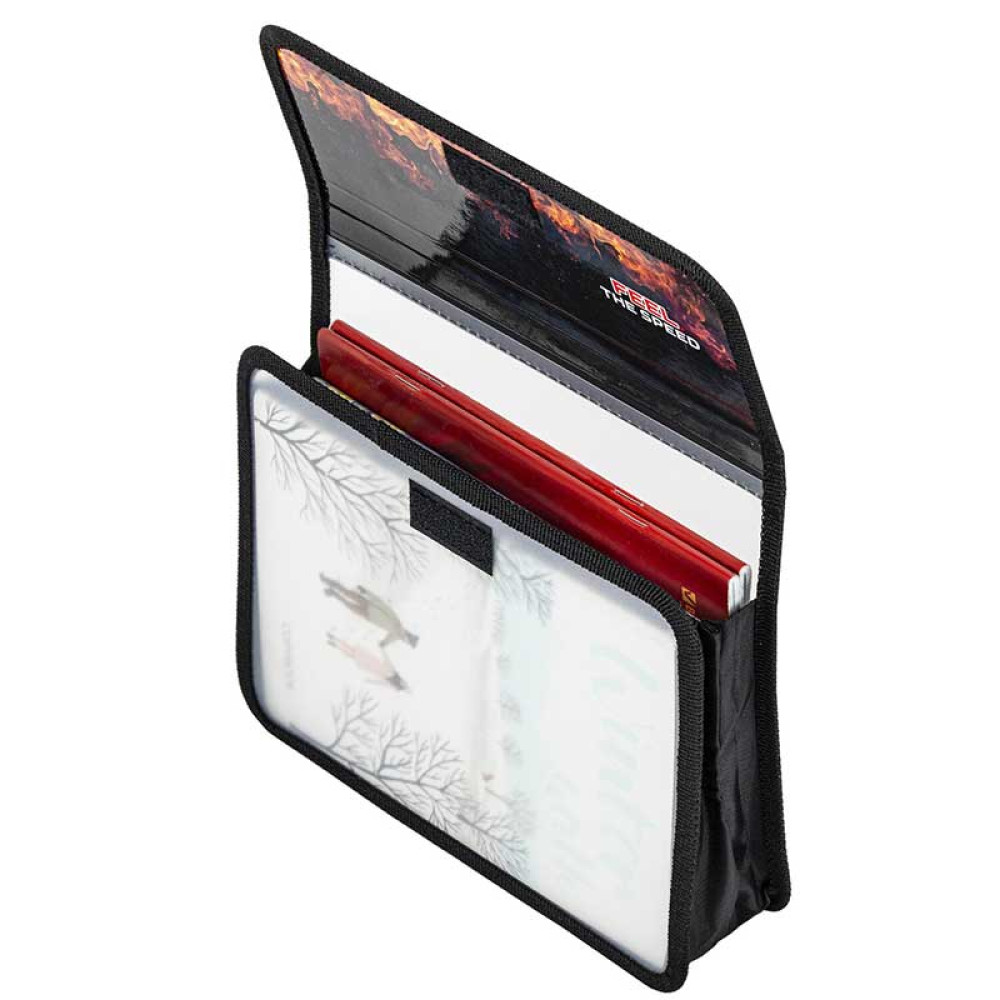 Папка для тетрадей Юнландия Feel the speed - 2 отделения - А5 - На липучке Папка для тетрадей Юнландия Feel the speed - 2 отделения - А5 - На липучке