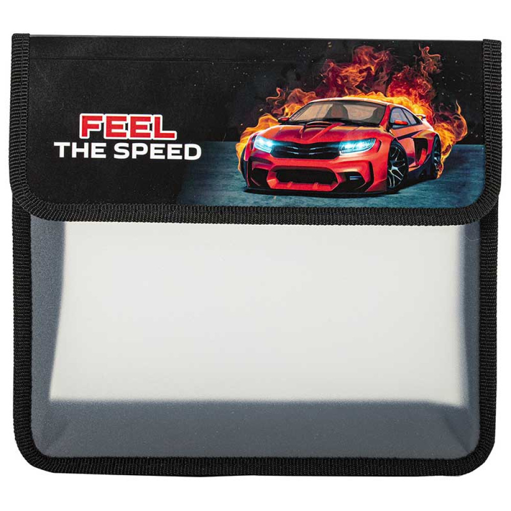 Папка для тетрадей Юнландия Feel the speed - 2 отделения - А5 - На липучке Папка для тетрадей Юнландия Feel the speed - 2 отделения - А5 - На липучке