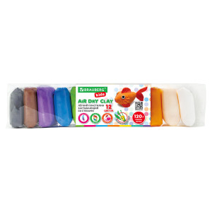 Пластилин легкий Brauberg Kids - 12 шт - 120 г - Цветной