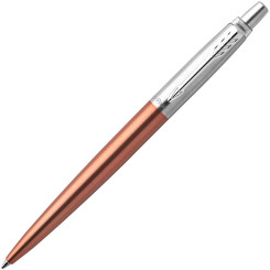 Ручка подарочная автоматическая Parker Jotter Chelsea Orange - Оранжевый, хром - Синяя