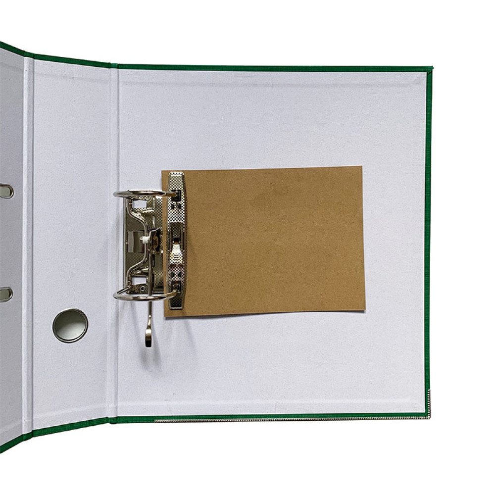 Папка-регистратор - 75 мм - ПВХ ЭКО - Зеленый Папка-регистратор - 75 мм - ПВХ ЭКО - Зеленый