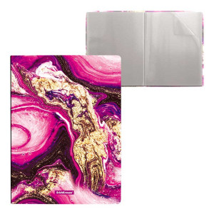 Папка пластиковая Erich Krause Marble Amethyst - 20 файлов