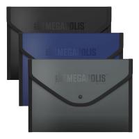 Папка-конверт на кнопке Erich Krause Megapolis - А4 - Ассорти