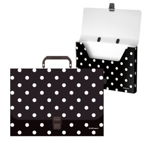 Портфель пластиковый Erich Krause Dots in Black - А4
