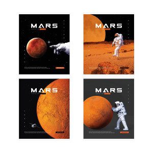 Тетрадь ArtSpace Космос. Mars - А5 - 48 листов - Клетка