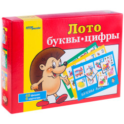 Игра настольная лото Step Puzzle - Буквы-цифры