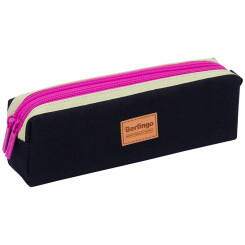 Пенал-косметичка Berlingo Black star - 2 отделения - 210*60*50 мм