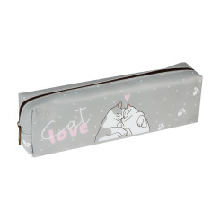 Пенал-косметичка Meshu Cat love - 200*55*40 мм - Искусственная кожа