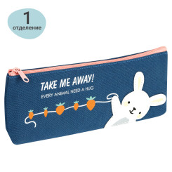 Пенал-косметичка Meshu Happy rabbit - 210*82*40 мм - Канвас Пенал-косметичка Meshu Happy rabbit - 210*82*40 мм - Канвас