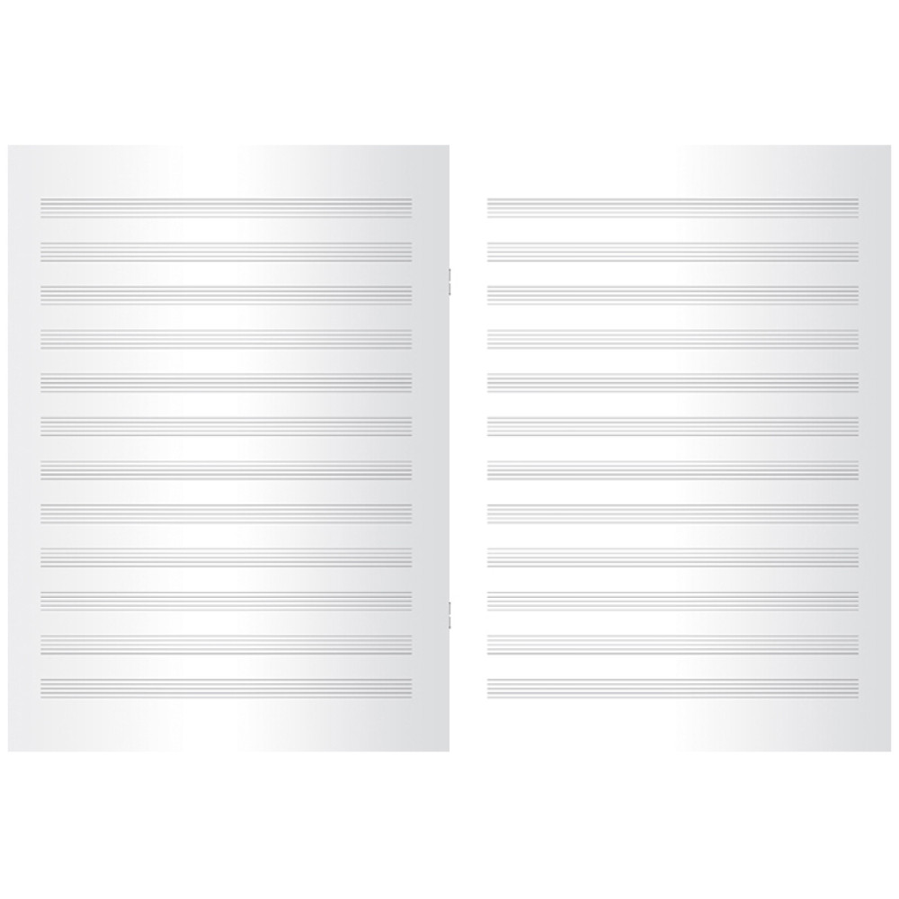 Тетрадь для нот ArtSpace на скрепке - А4 - 24 листа Тетрадь для нот ArtSpace на скрепке - А4 - 24 листа