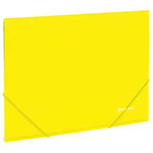 Папка на резинке Brauberg Neon - А4 - 500 мкм - Желтая