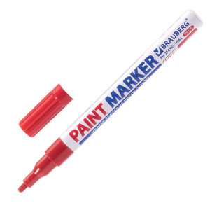 Маркер-краска лаковый Brauberg Professional Pluss - 2 мм - Красный