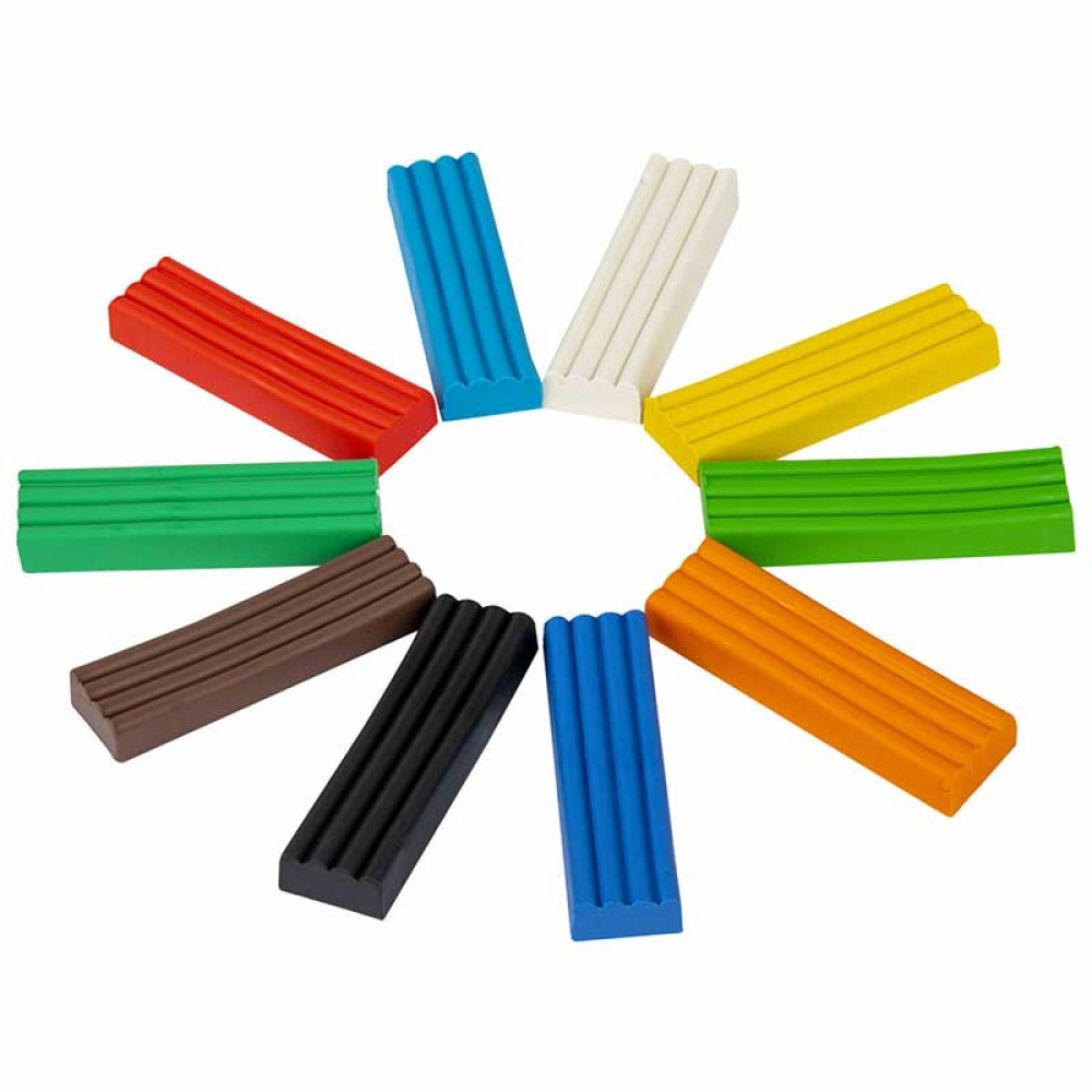 Пластилин Brauberg Академия классическая - 10 цветов - 200 г Пластилин Brauberg Академия классическая - 10 цветов - 200 г