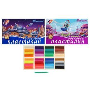 Пластилин мягкий восковой Луч Фантазия - 32 цвета - 480 г