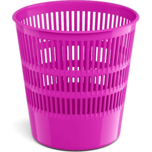Корзина для бумаг Erich Krause Powder - Сетчатая - 12 л - Маджента