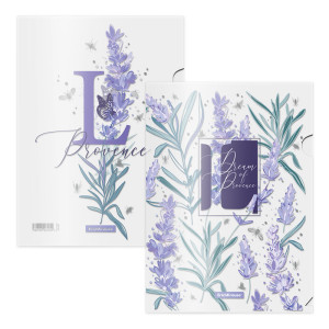 Папка-уголок Erich Krause Lavender - А4 -160 мкм - Цветная печать