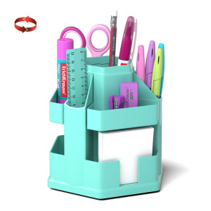 Набор настольный вращающийся Erich Krause Office Pastel Mint - 12 предметов - Пластик - Мята