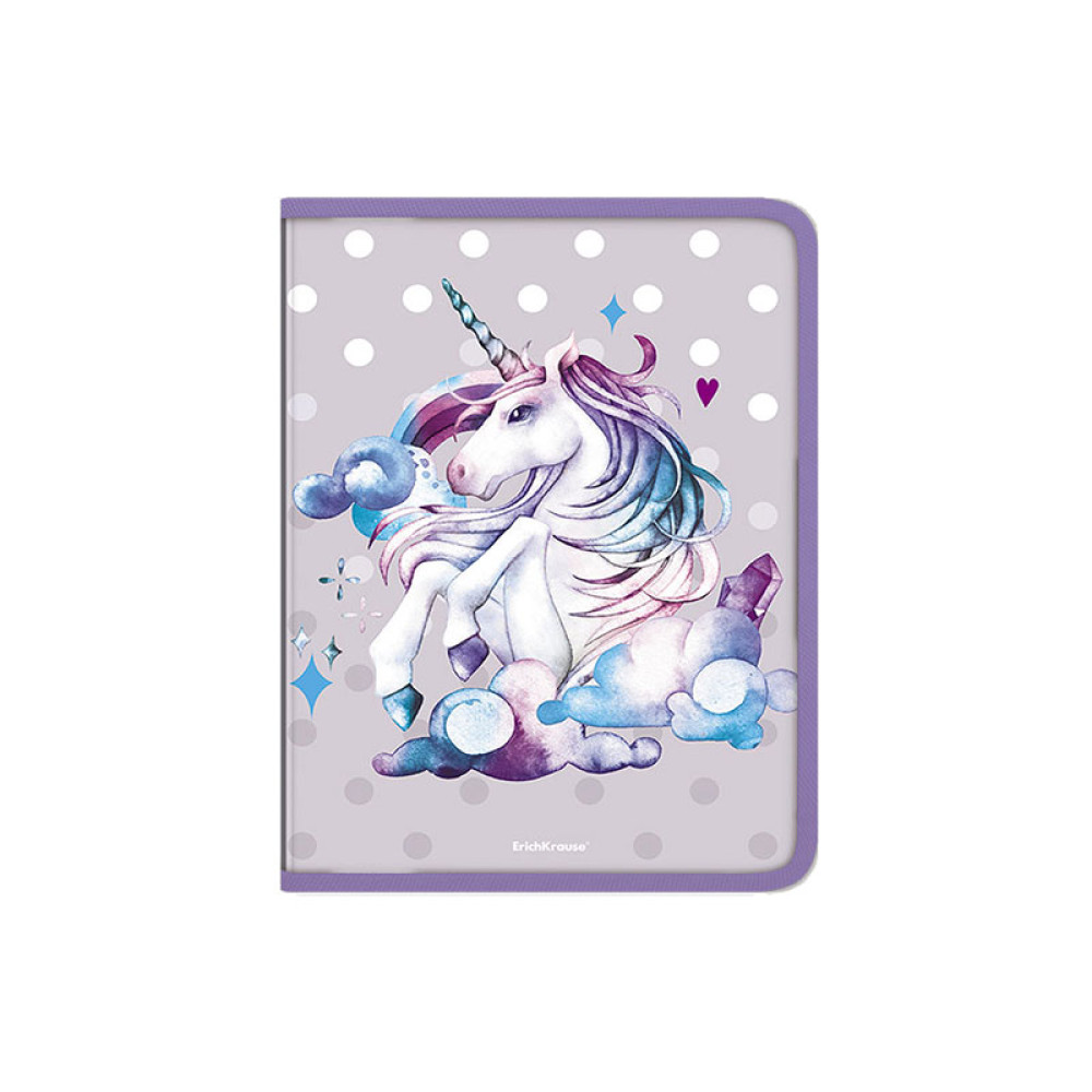 Папка для тетрадей Erich Krause Dream Unicorn - 1 отделение - А4 - Пластик - Молния Папка для тетрадей Erich Krause Dream Unicorn - 1 отделение - А4 - Пластик - Молния