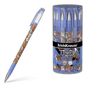 Ручка шариковая Erich Krause Tulips Stick - Синяя