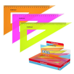 Угольник неоновый Erich Krause Neon - 22 см - Пластиковый - Микс Угольник неоновый Erich Krause Neon - 22 см - Пластиковый - Микс