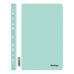 Скоросшиватель пластиковый Berlingo - А4 - 180 мкм - Мятный Скоросшиватель пластиковый Berlingo - А4 - 180 мкм - Мятный