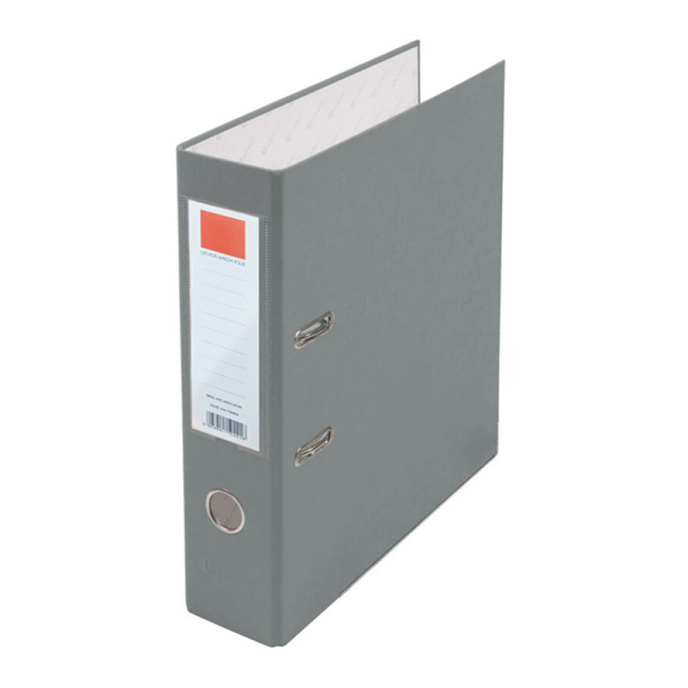 Папка-регистратор PVC - 75 мм - Серая Папка-регистратор PVC - 75 мм - Серая