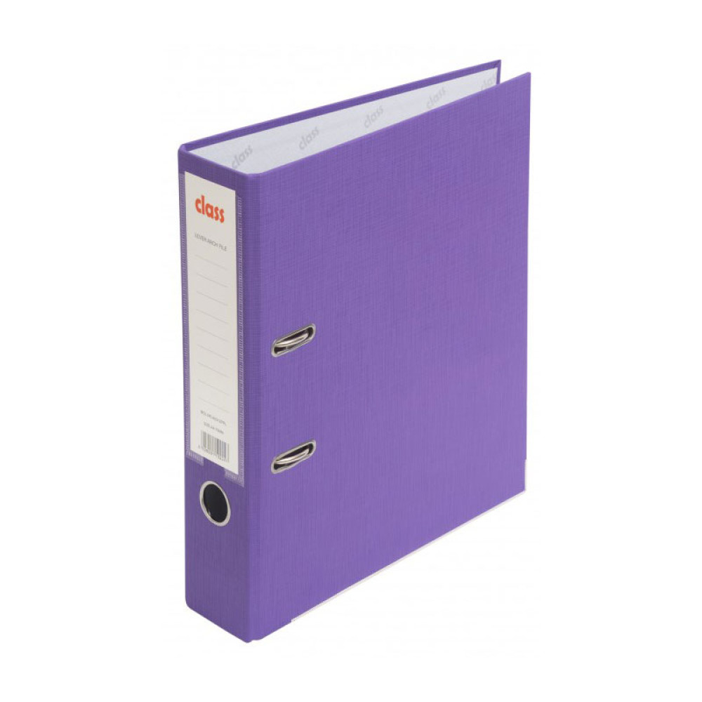 Папка-регистратор Class - 75 мм - Фиолетовая Папка-регистратор Class - 75 мм - Фиолетовая
