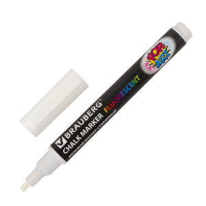 Маркер меловой Brauberg Pop-Art - 3,5 мм - Стираемые - Белый