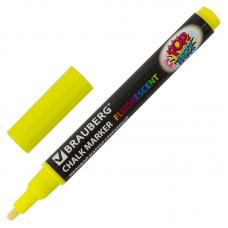 Маркер меловой Brauberg Pop-Art - 3,5 мм - Стираемые - Желтый