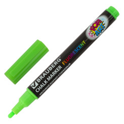 Маркер меловой Brauberg Pop-Art - 3,5 мм - Стираемые - Зеленый
