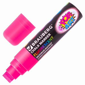 Маркер меловой Brauberg Pop-Art - 15 мм - Розовый