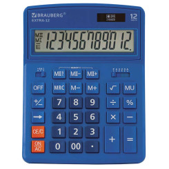 Калькулятор настольный Brauberg Extra-12-BU - 12 разрядов - Синий