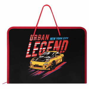 Папка для труда с ручкой Пифагор Street Legend - 1 отделение - А4 - На молнии
