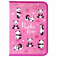 Папка для труда Юнландия Panda time - 1 отделение - А4 - На молнии