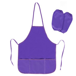Фартук с нарукавниками Пифагор - С карманами - Фиолетовый Фартук с нарукавниками Пифагор - С карманами - Фиолетовый