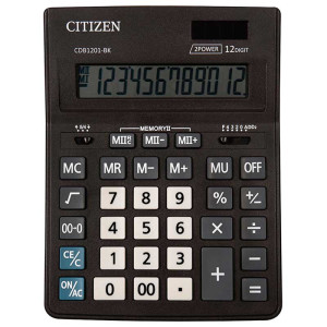Калькулятор настольный Eleven Business Line CDB1201-BK - 12 разрядов - Черный