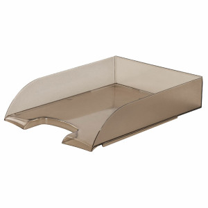 Лоток горизонтальный Brauberg Office style - Серый - 1 шт