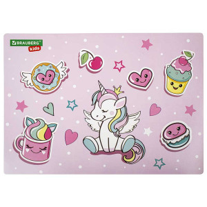 Коврик настольный Brauberg Kids Unicorn dreams - А3 - 46*33 см