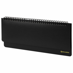 Планинг недатированный Brauberg Select - 305*140 мм - На спирали - 60 листов - Черный