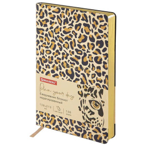 Ежедневник недатированный Brauberg Vista Leopard - А5 - 136 листов