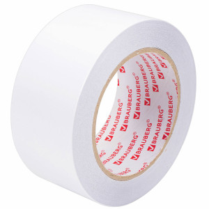 Скотч двусторонний Brauberg - 50 мм*25 м - Белый